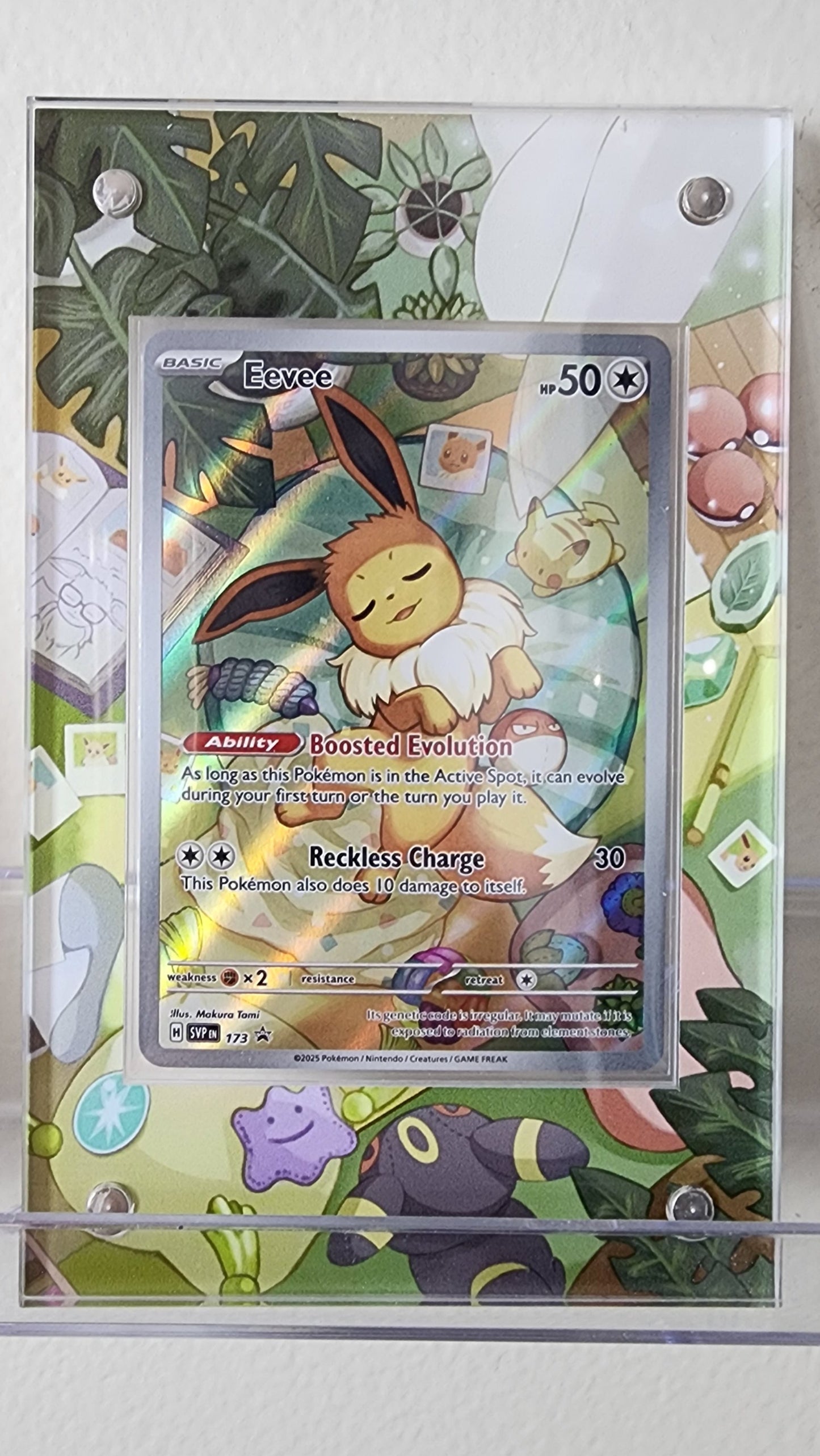 Eevee 173 Promo Hand Drawn | Prismatic Evolutions CardAura Case