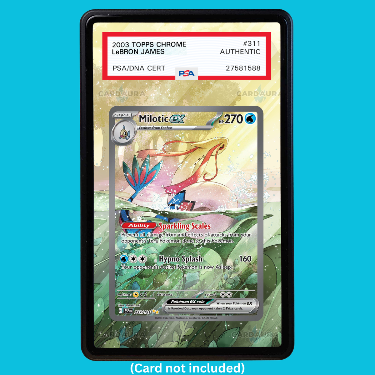 Milotic EX 237/191 Surging Sparks (Graded) Display Case