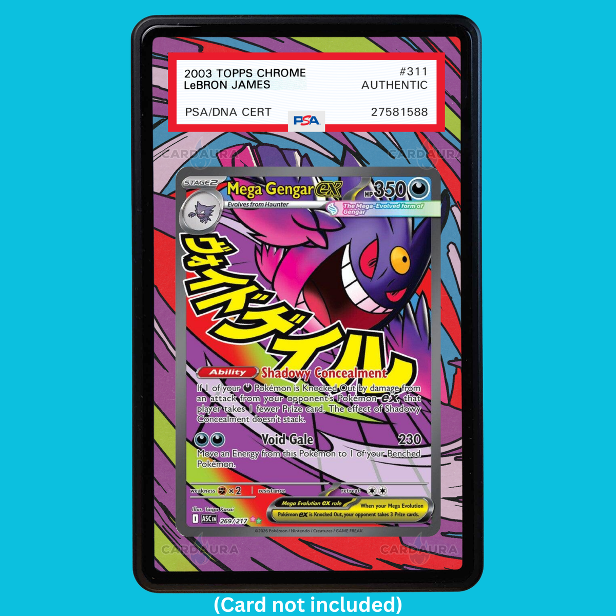Mega Gengar ex 269/217 Ascended Heroes (Graded) Display Case