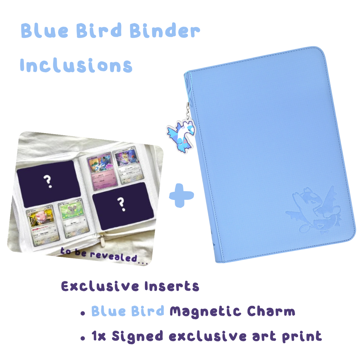 BlueBird Binder (From LoveBird V2 Pair) - CardAura X Loofa ❤️💙