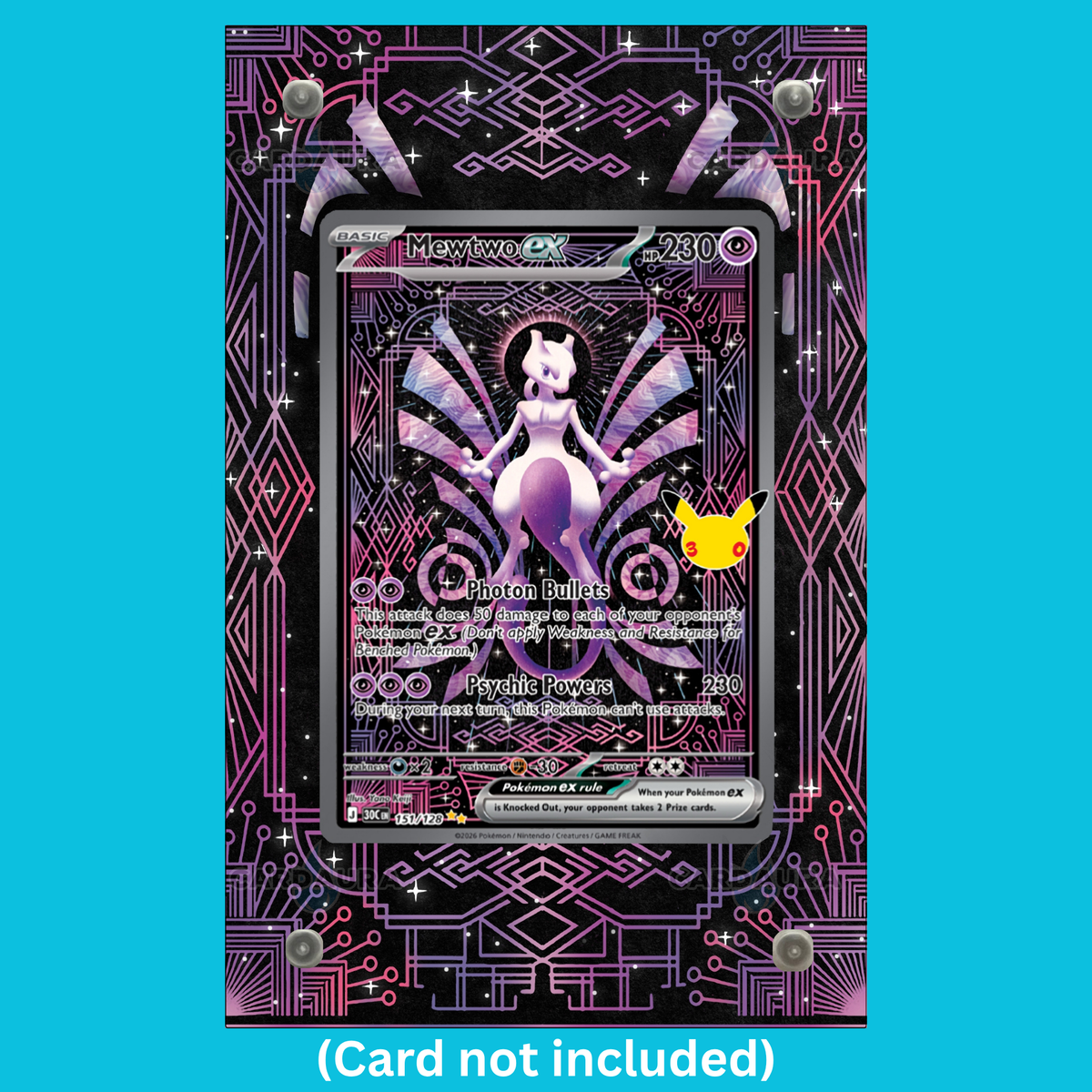 Mewtwo ex 151/128 30th Anniversary (Ungraded) Display Case (Pre-Order)