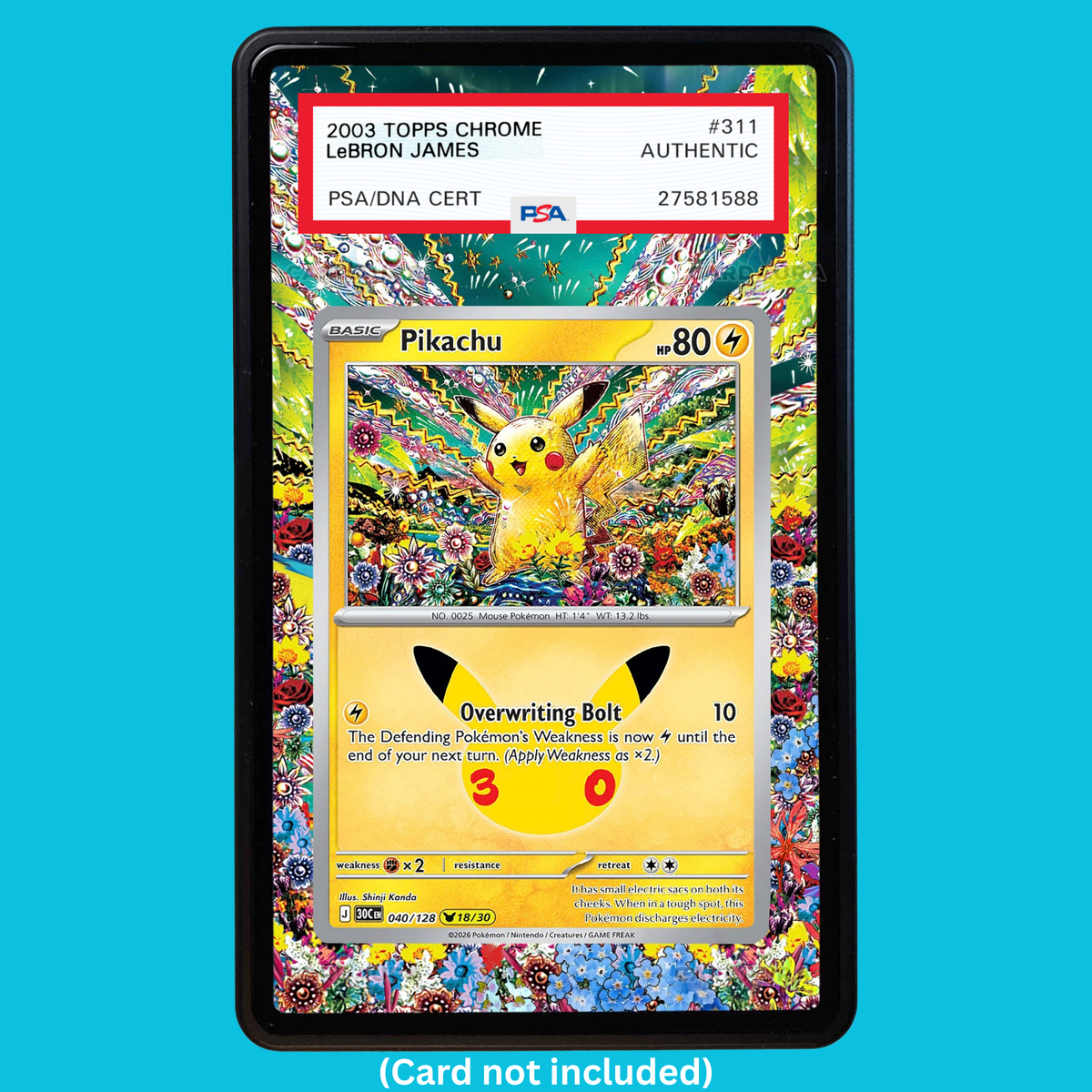 Pikachu 040/128 30th Anniversary (Graded) Display Case