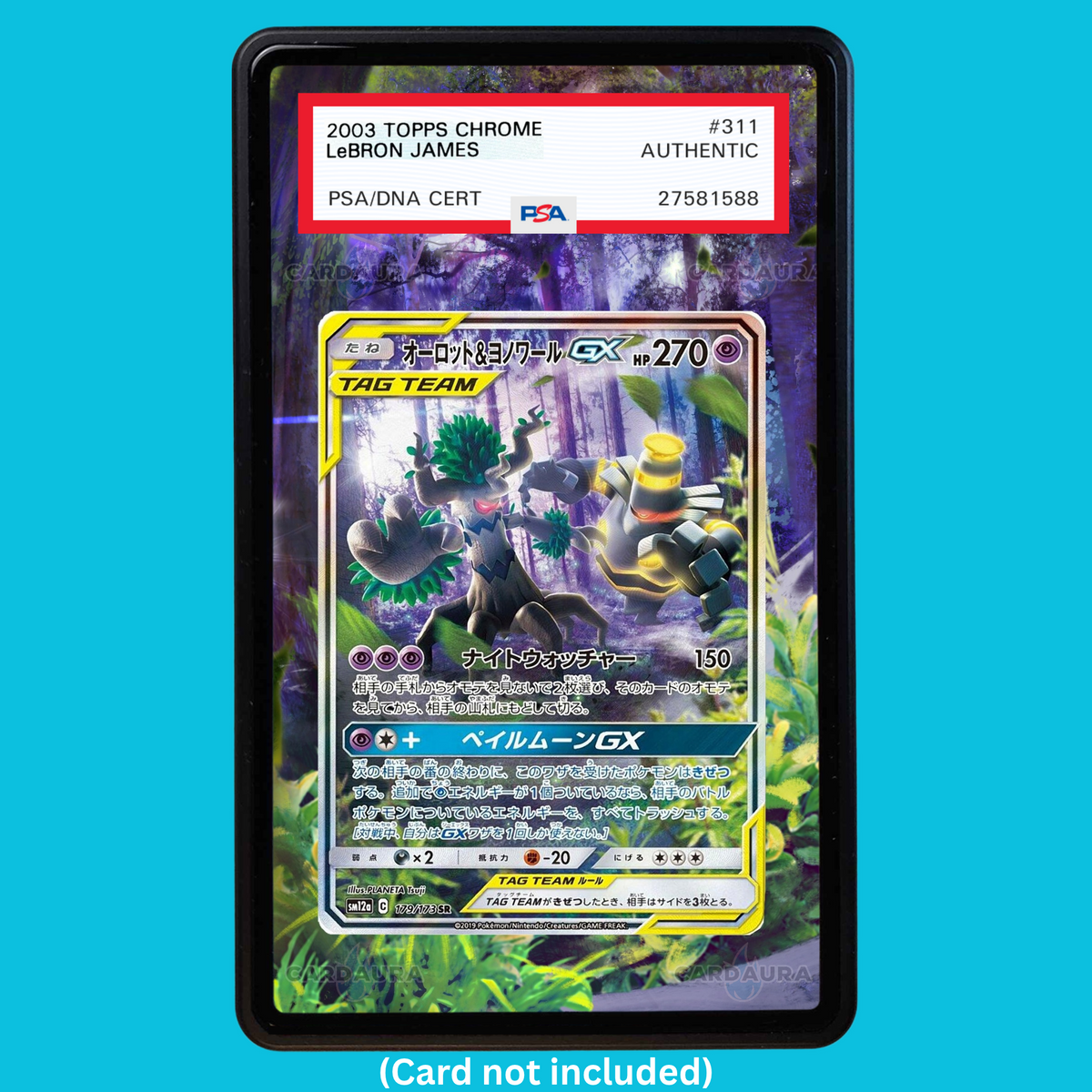 Trevenant & Dusknoir GX 179/173 Tag Team GX: All Stars (Graded) Display Case