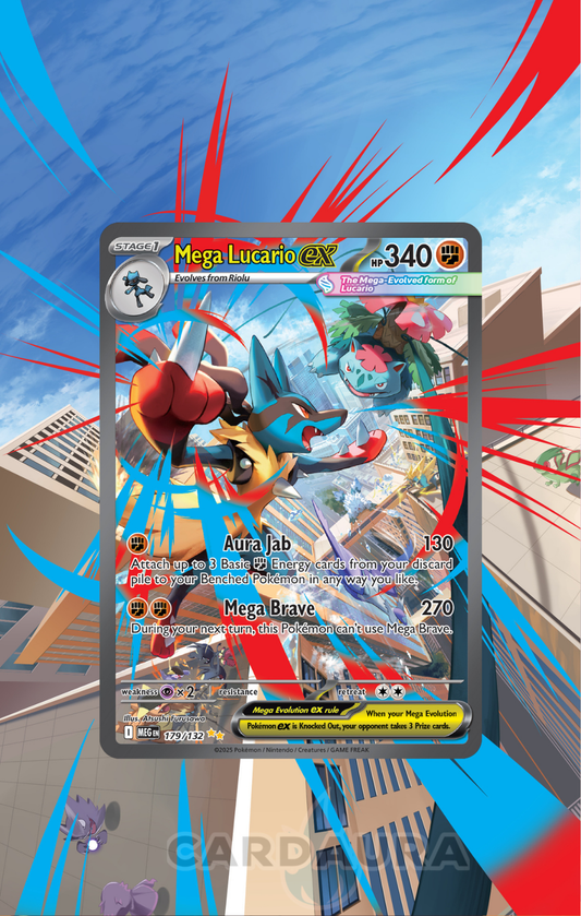 Mega Lucario EX 178/132 | Mega Evolutions CardAura Case