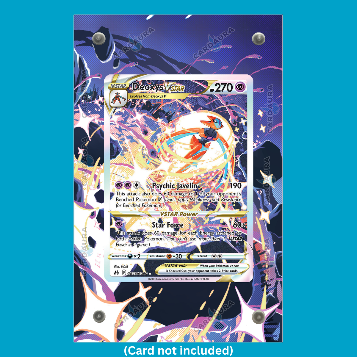 Deoxys VSTAR GG46/GG70 Crown Zenith (Ungraded) Display Case