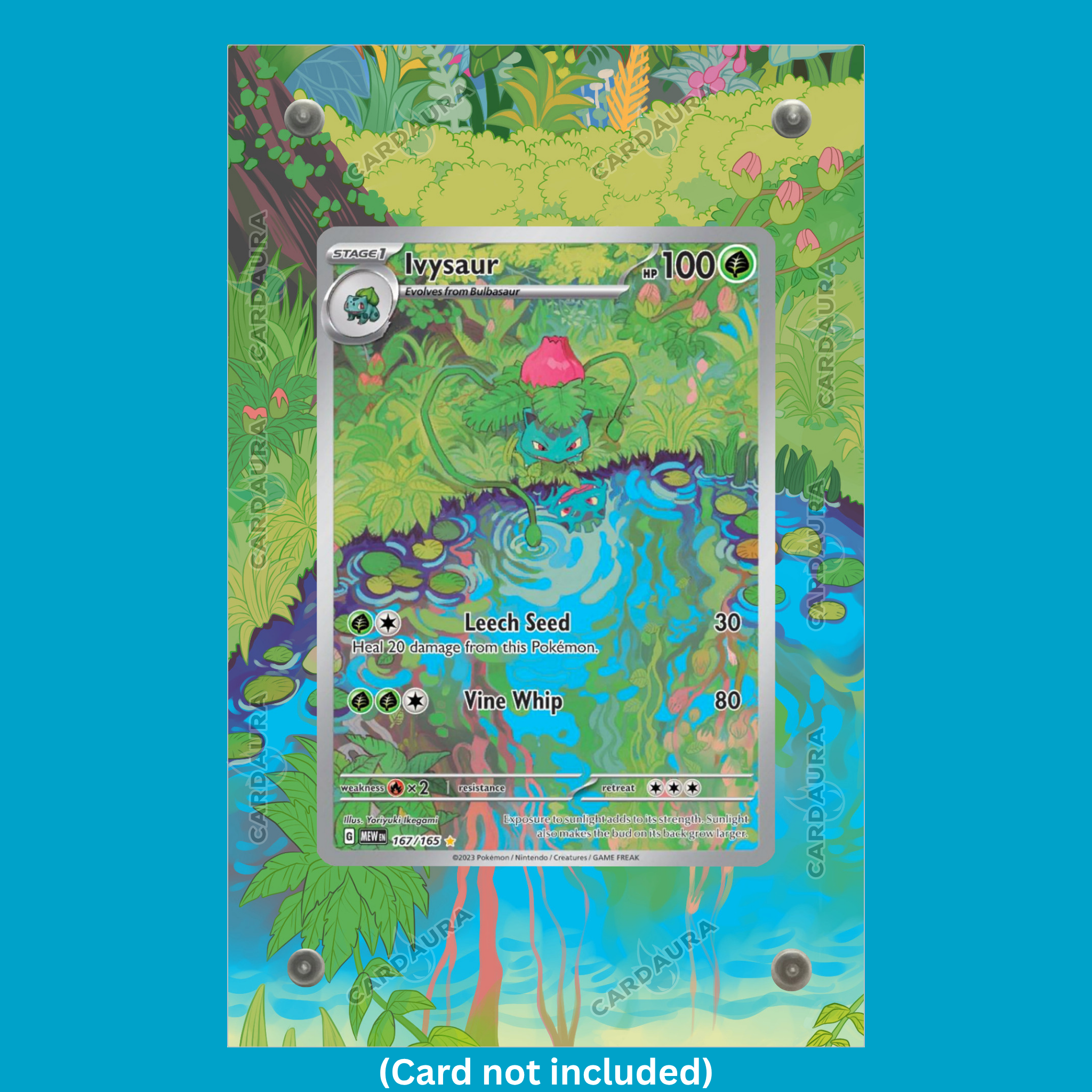 165 167 pokemon card Ivysaur 167/165 From Set 151 Pokémon Card Display Case (Extended Art F – CardAura