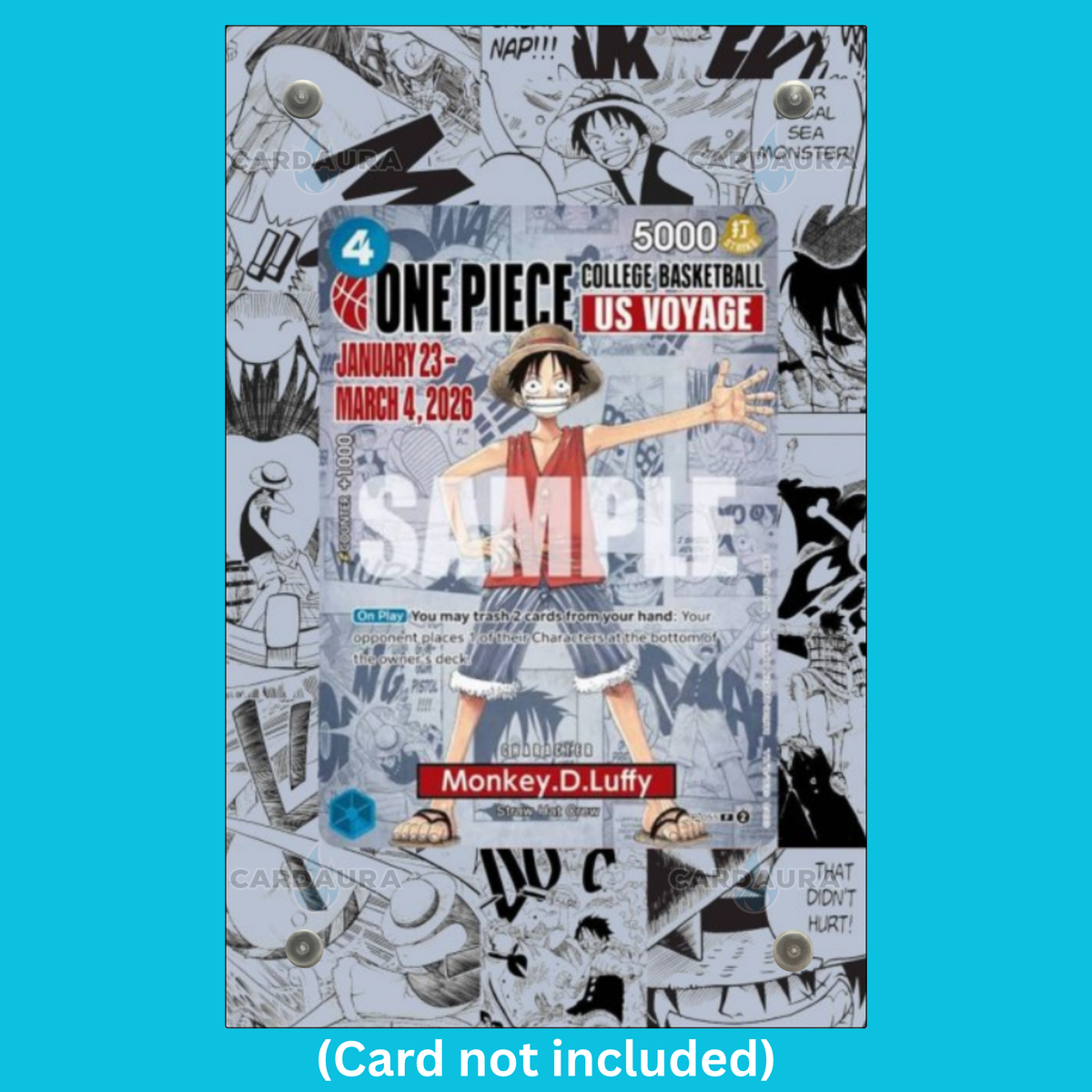 Monkey.D.Luffy COLLEGE BASKETBALL P-055 Promos (Ungraded) Display Case