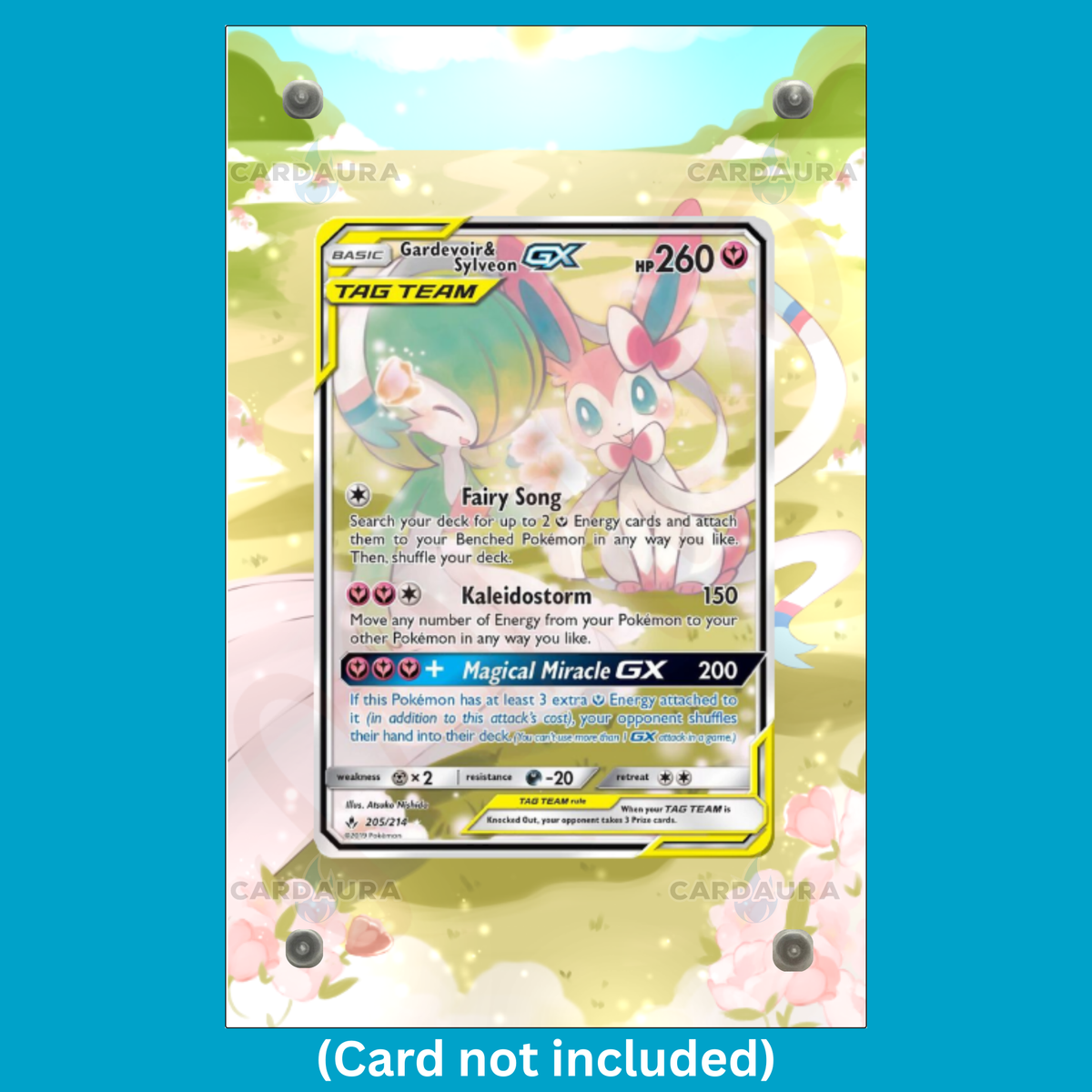 Gardevoir & Sylveon GX 205/214 Unbroken Bonds (Ungraded) Display Case