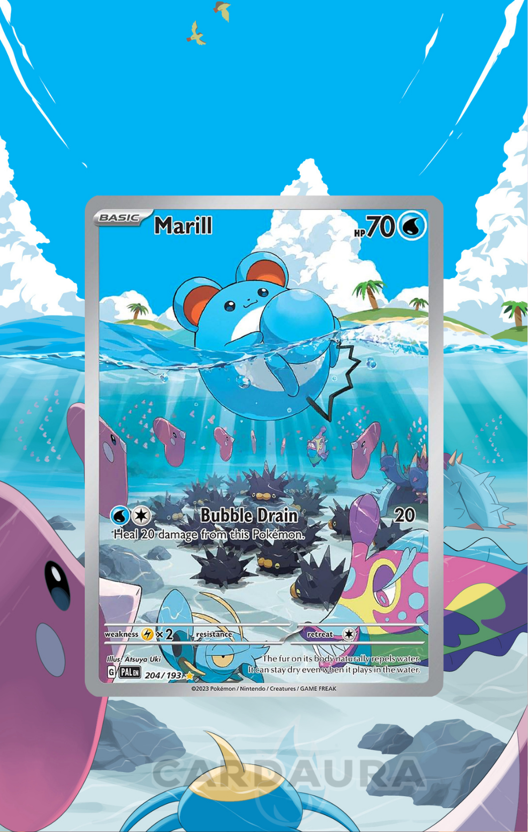 Marill 204/193 | Paldea Evolved CardAura Case