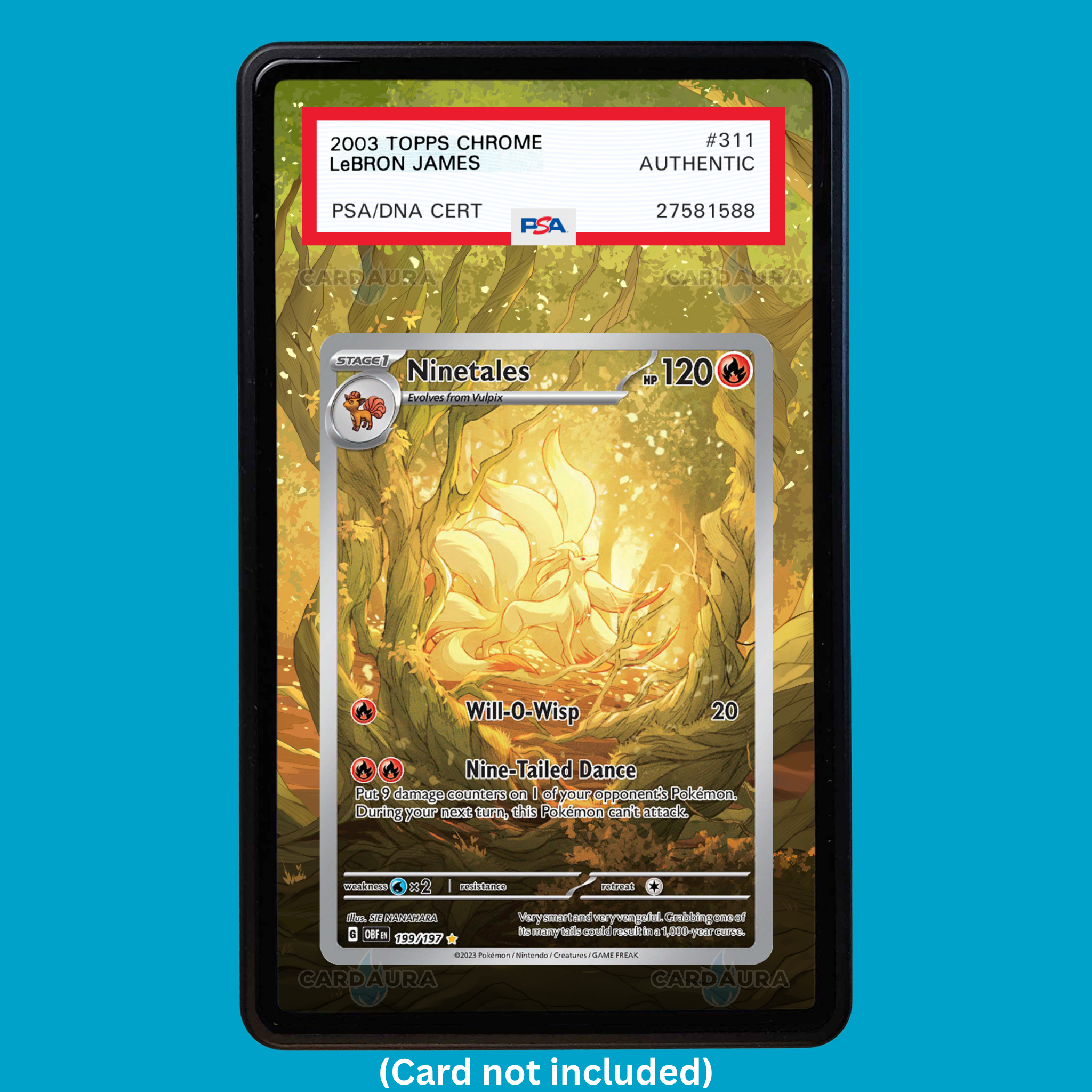 199 197 pokemon card Ninetales 199/197 Obsidian Flames (Graded) Display Case – CardAura Certification ID:120809595 During your next turn Are old lands like [USED]
