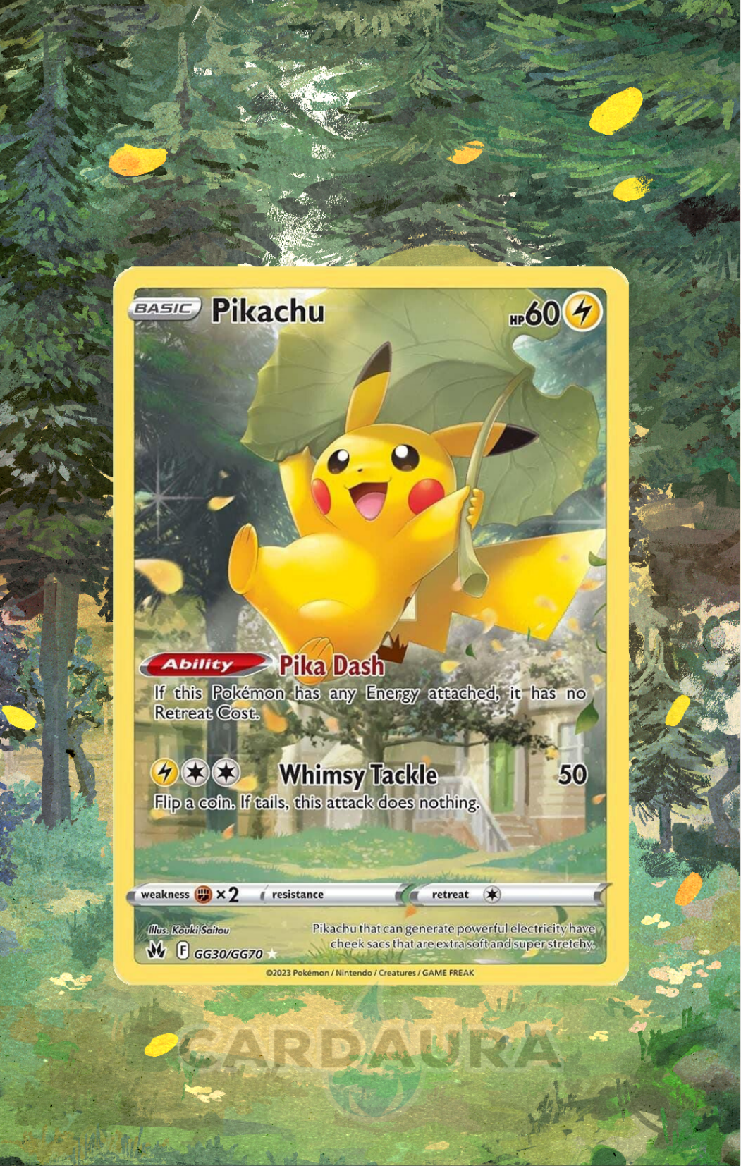 Pikachu GG30/GG70 | Crown Zenith CardAura Case