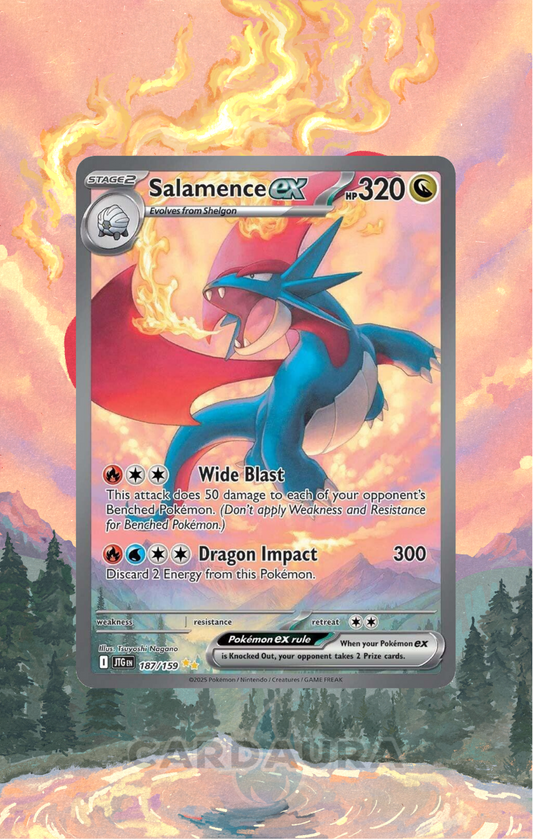 Salamence ex 187/159 | Journey Together CardAura Case