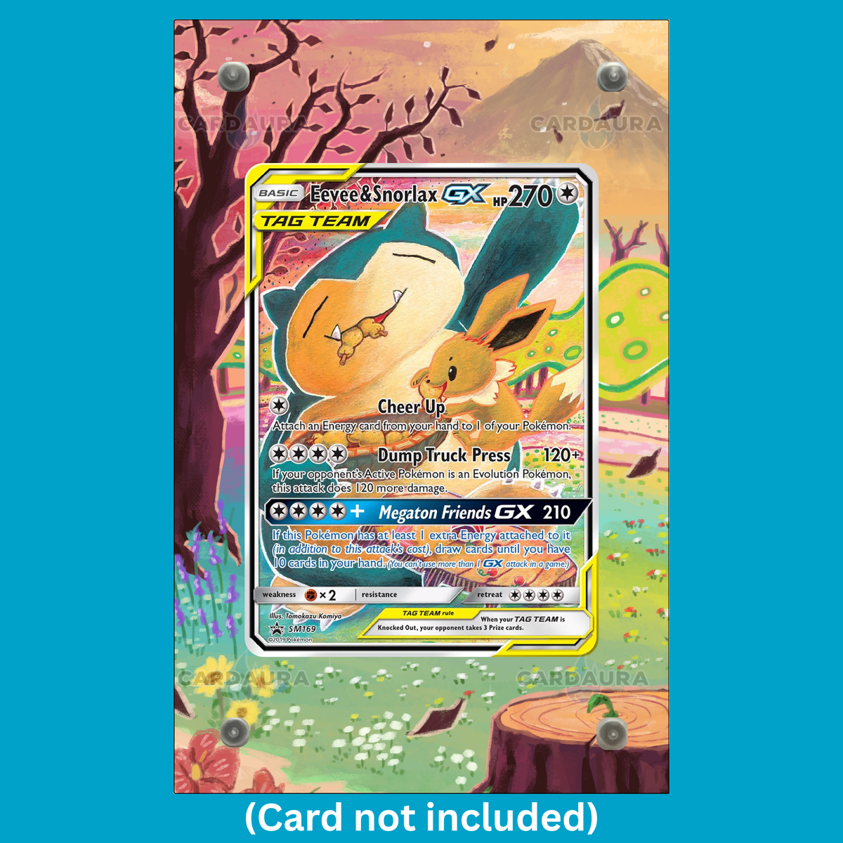 Eevee&Snorlax GX SM169 Promo (Ungraded) Display Case