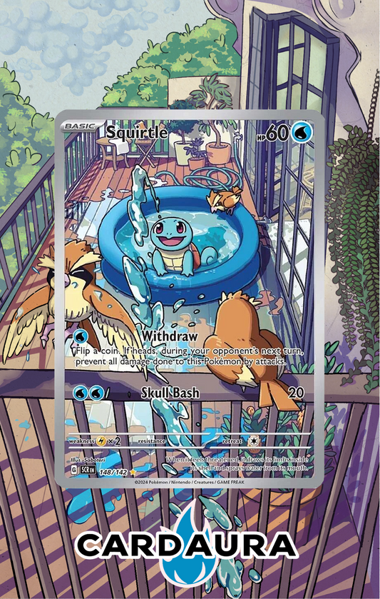 Squirtle 148/142 | Stellar Crown CardAura Case