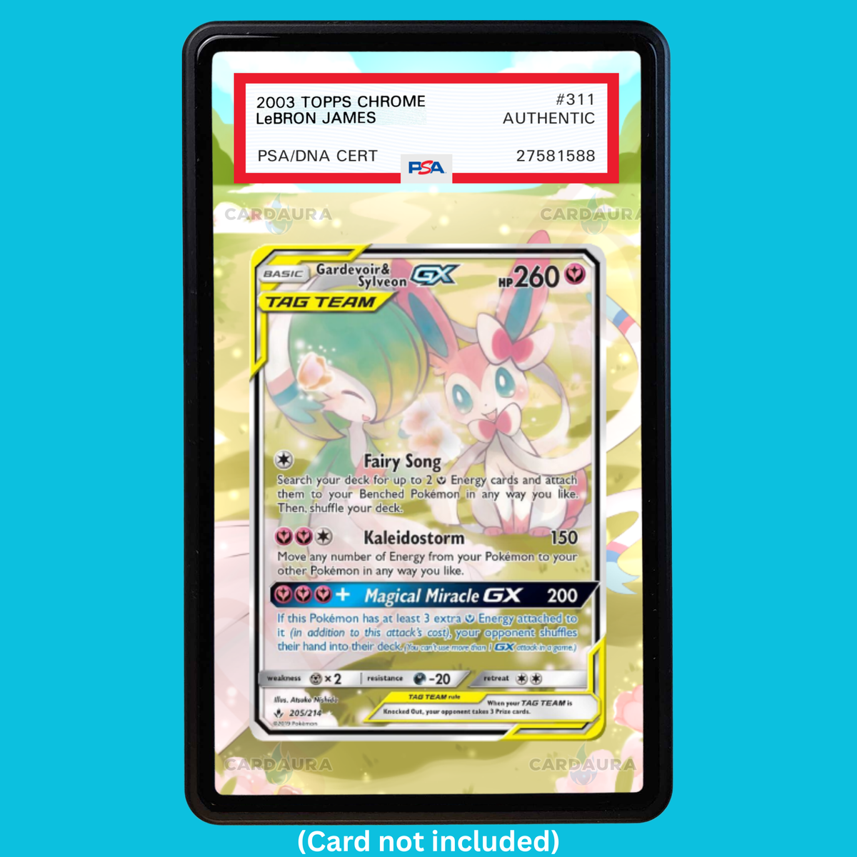Gardevoir & Sylveon GX 205/214 Unbroken Bonds (Graded) Display Case