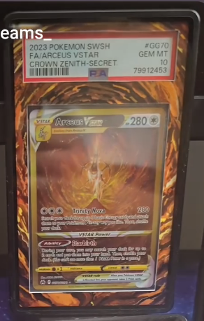 Arceus VSTAR GG70 | Crown Zenith AuraSlab (Graded)