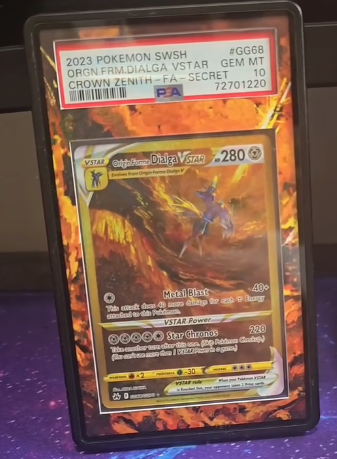 Origin Forme Dialga VSTAR GG68 | Crown Zenith AuraSlab (Graded)