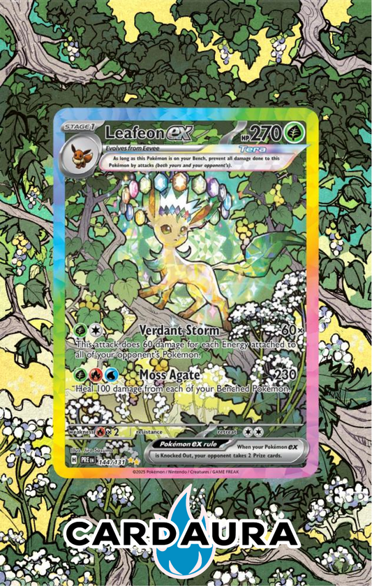 Leafeon EX 144/131 | Prismatic Evolutions CardAura Case