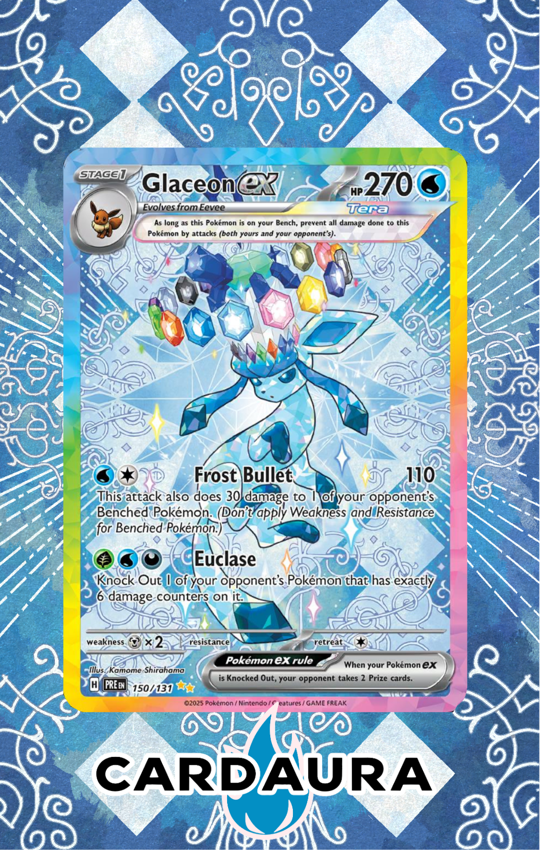Glaceon EX 150/131 | CardAura Case Ungraded