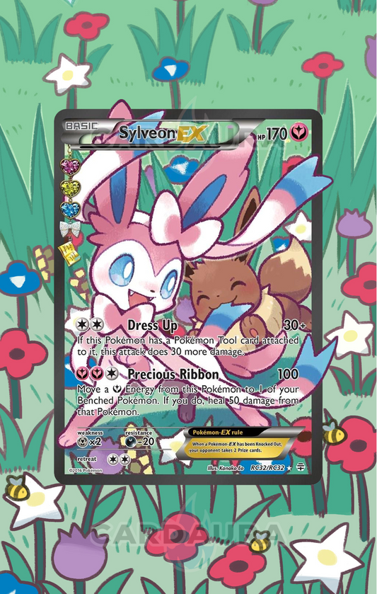 Sylveon EX RC32/RC32 | Generations 20th Anniversary CardAura Case