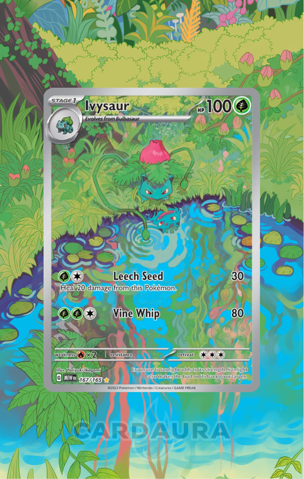Ivysaur 167/165 | 151 AuraSlab (Graded)