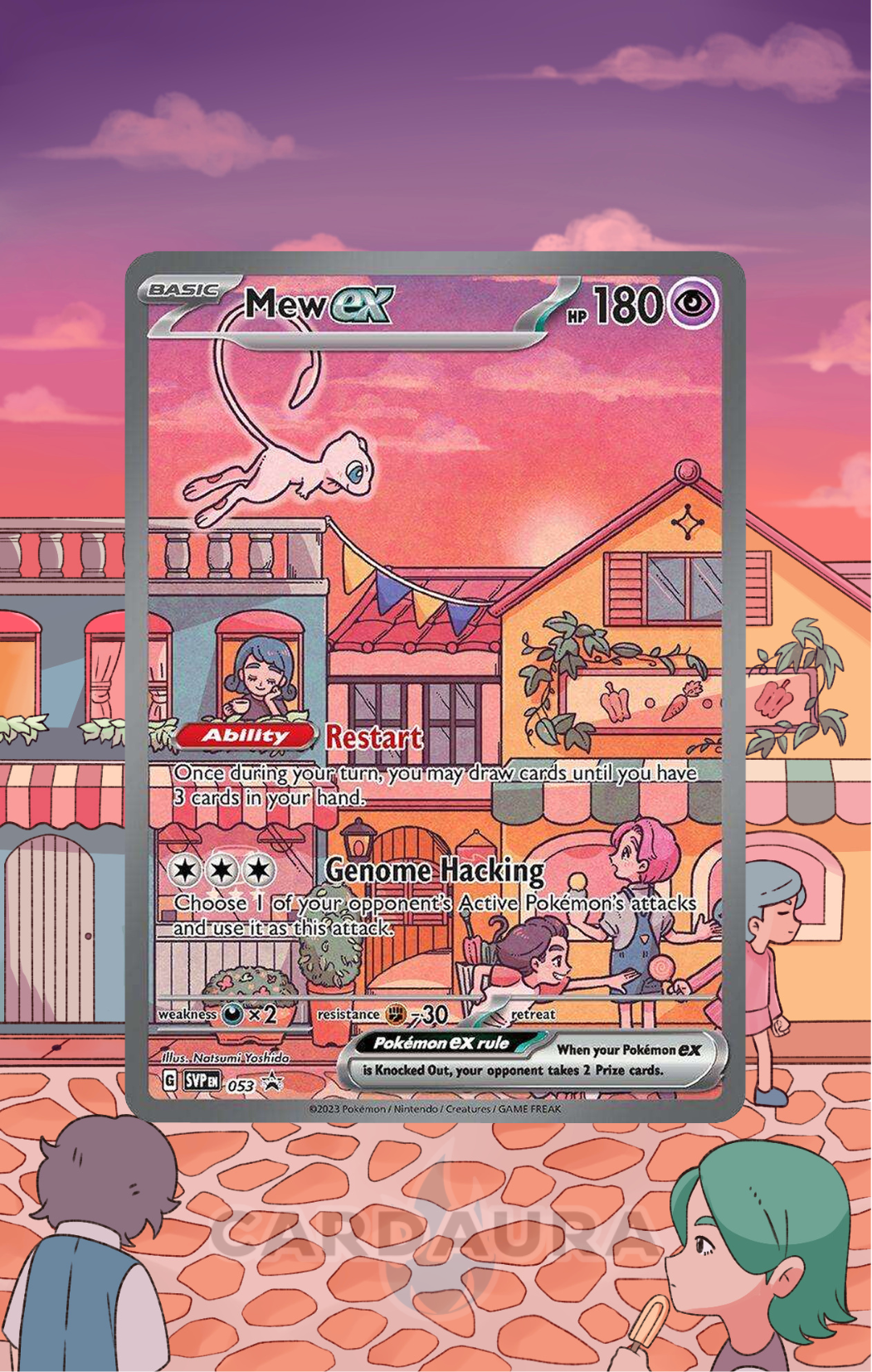 Mew EX 053 Promo | 151 AuraSlab - Extended Art + Case (Graded)