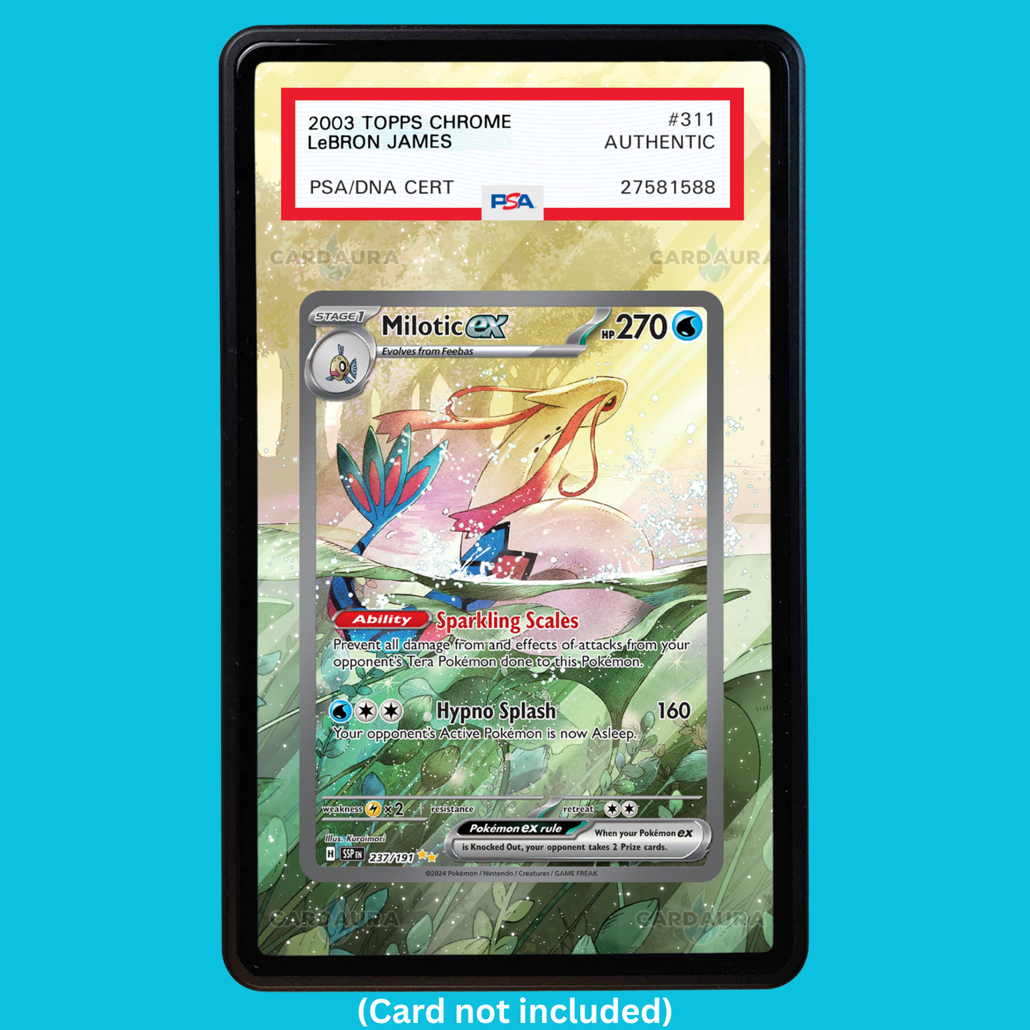 Milotic EX 237/191 Surging Sparks (Graded) Display Case