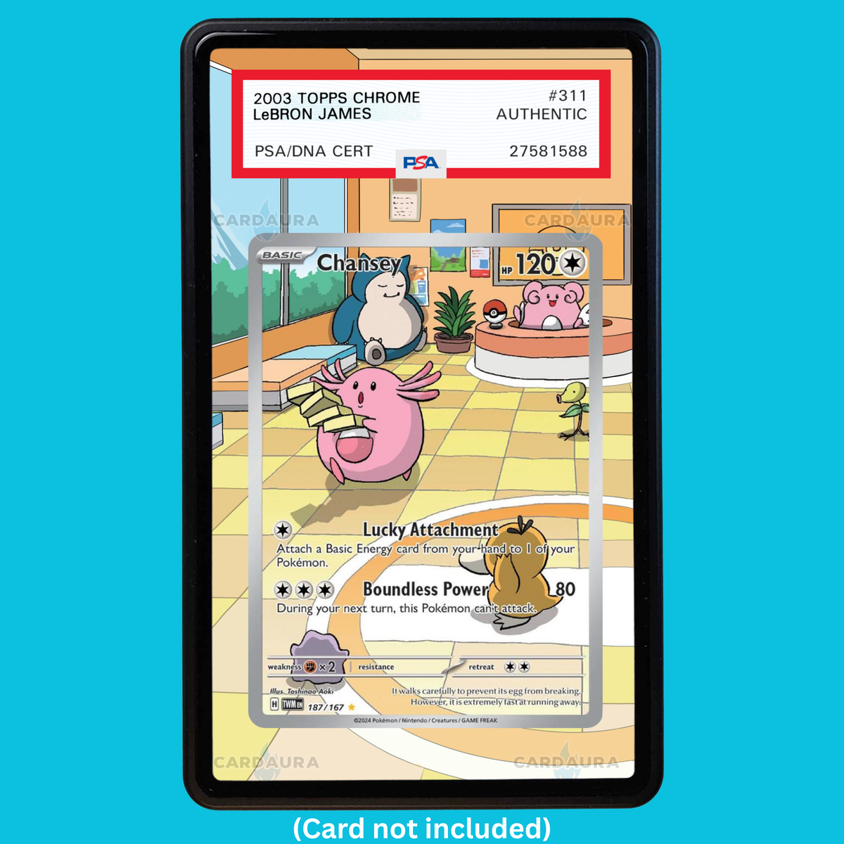Chansey 187/167 Twilight Masquerade (Graded) Display Case