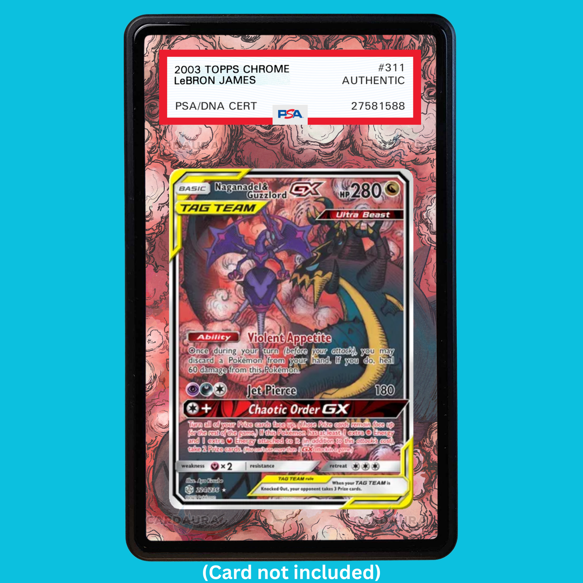 Naganadel & Guzzlord GX 224/236 Cosmic Eclipse (Graded) Display Case
