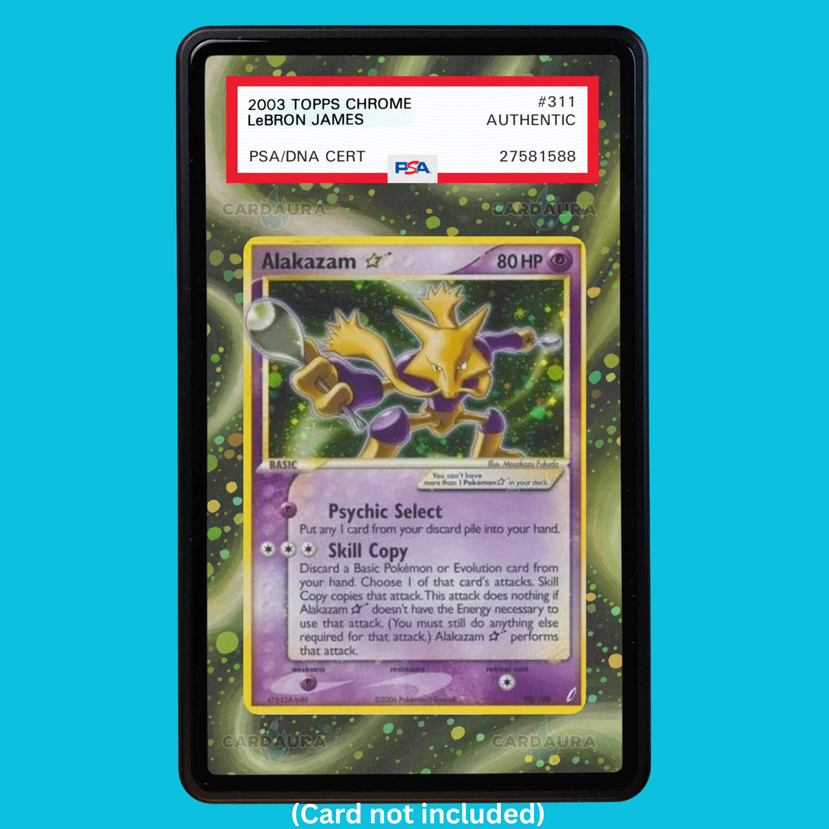 Alakazam Gold Star 99 Pokemon Deoxys (Graded) Display Case