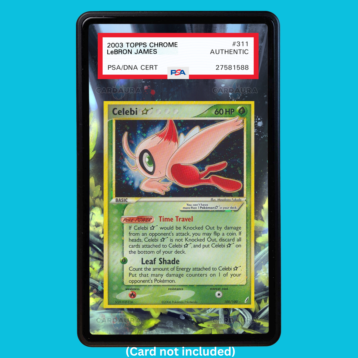 Celebi Gold Star 100 Pokemon Deoxys (Graded) Display Case