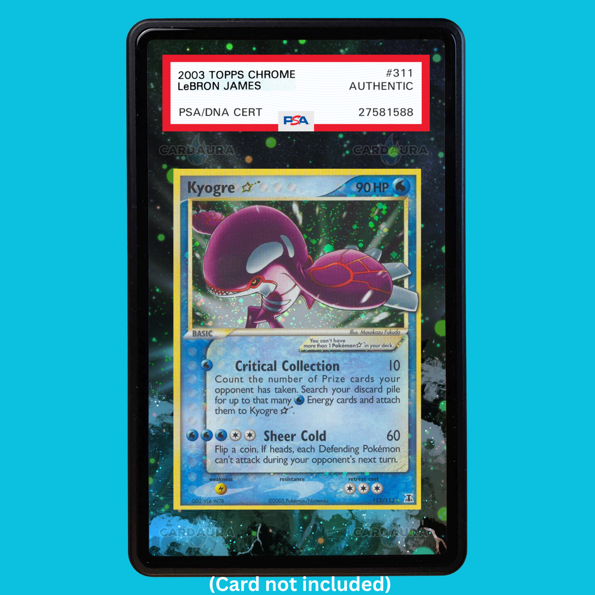 Kyogre Gold Star 112 Pokemon Deoxys (Graded) Display Case
