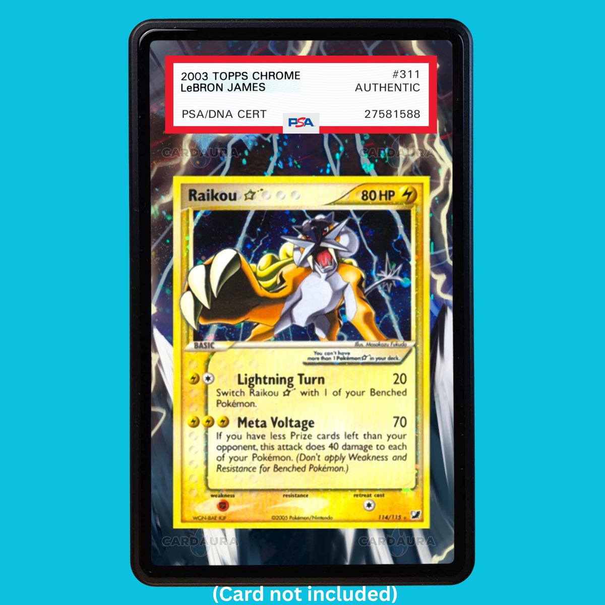 Raikou Gold Star 114 Pokemon Deoxys (Graded) Display Case (Pre-Order)