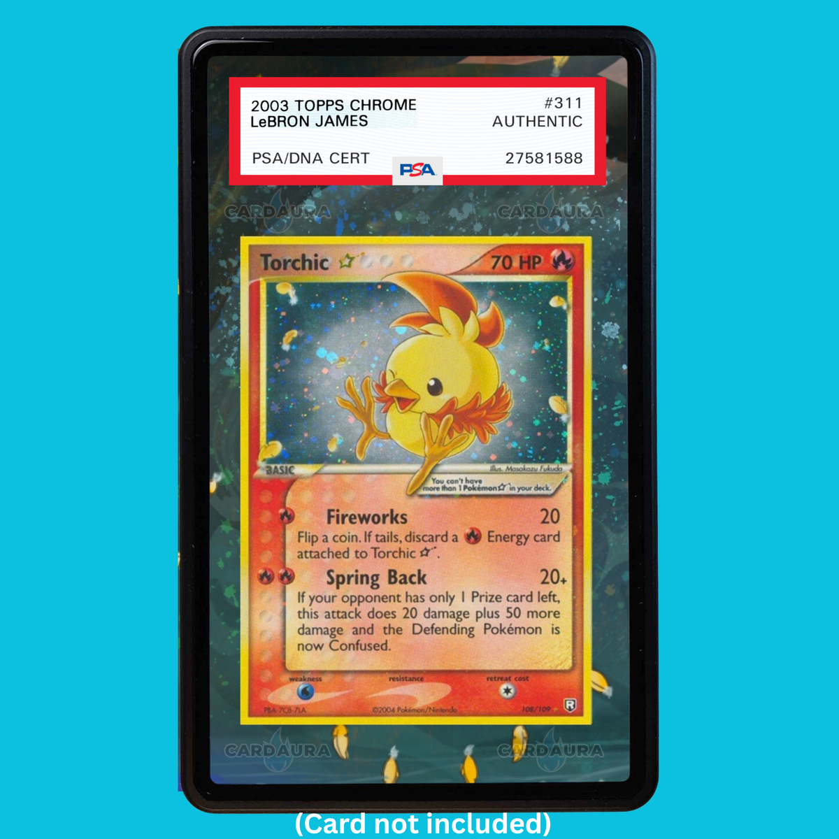 Torchic Gold Star 108 Pokemon Deoxys (Graded) Display Case (Pre-Order)