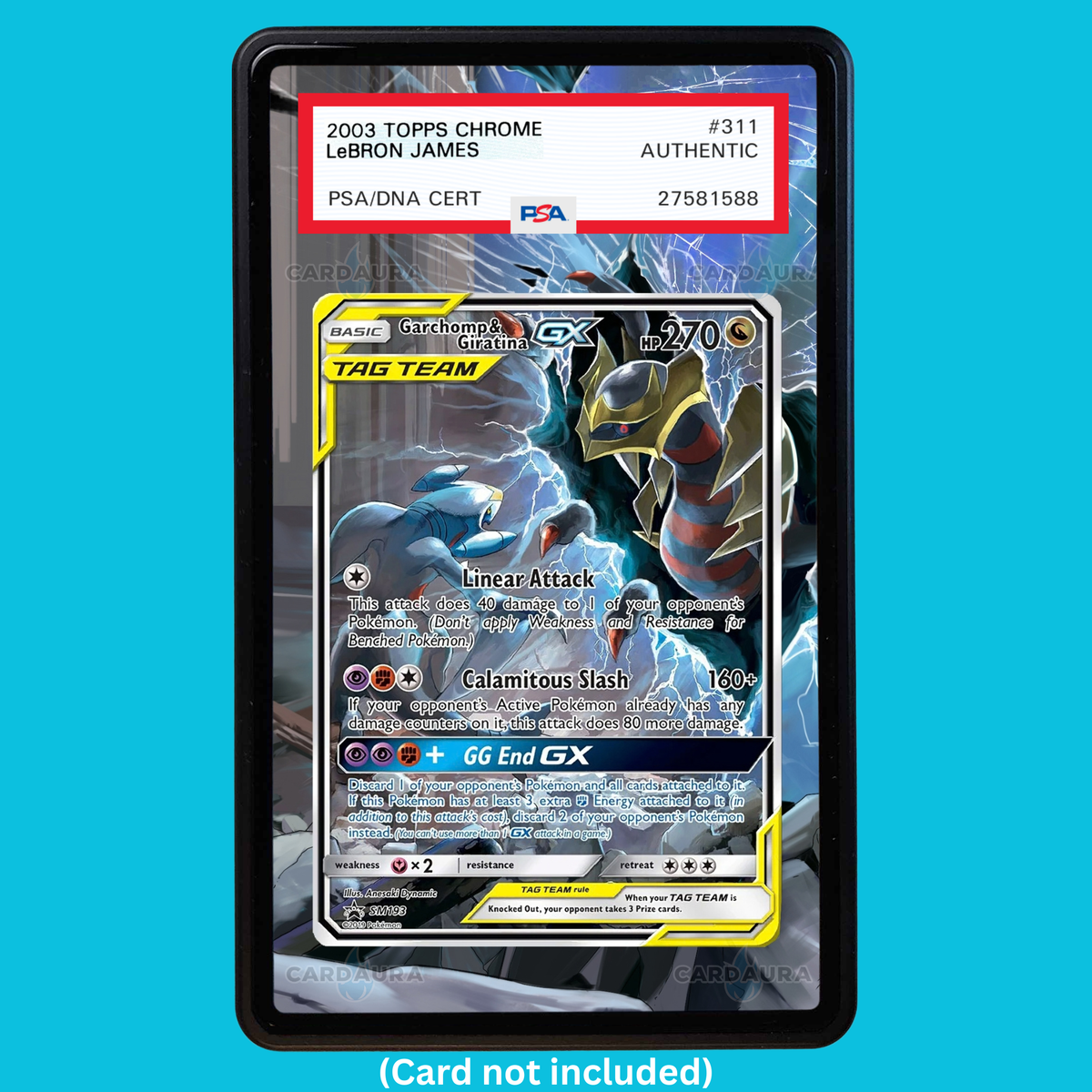Garchomp & Giratina GX SM193 Black Star Promos (Graded) Display Case (Pre-Order)