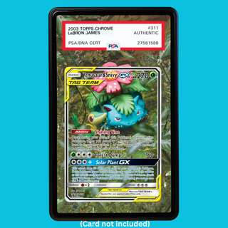 Venusaur & Snivy GX SM229 Black Star Promos (Graded) Display Case
