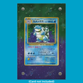 Blastoise Base Set Display Case (Extended Art Frame) | Magnetic Acrylic Holder for Ungraded Cards