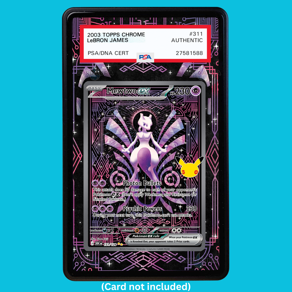 Mewtwo ex 151/128 30th Anniversary (Graded) Display Case (Pre-Order)