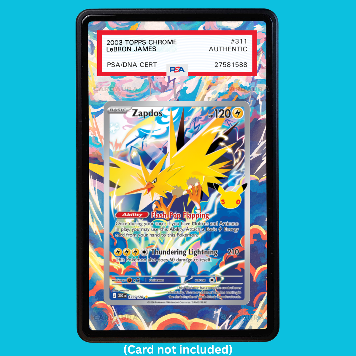 Zapdos 133/128 30th Anniversary (Graded) Display Case