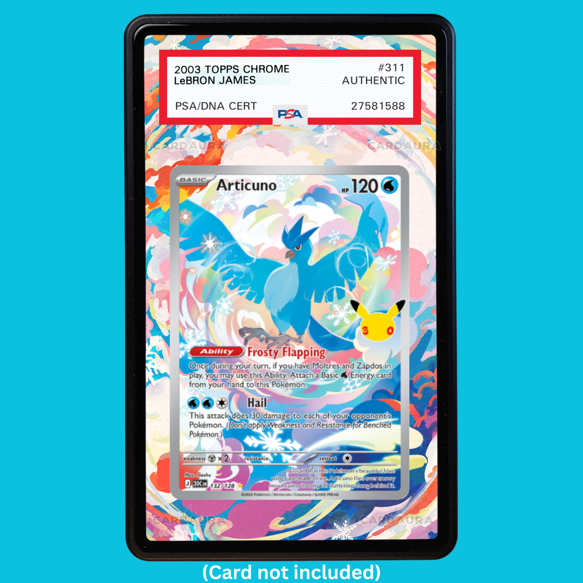 Articuno 132/128 30th Anniversary (Graded) Display Case