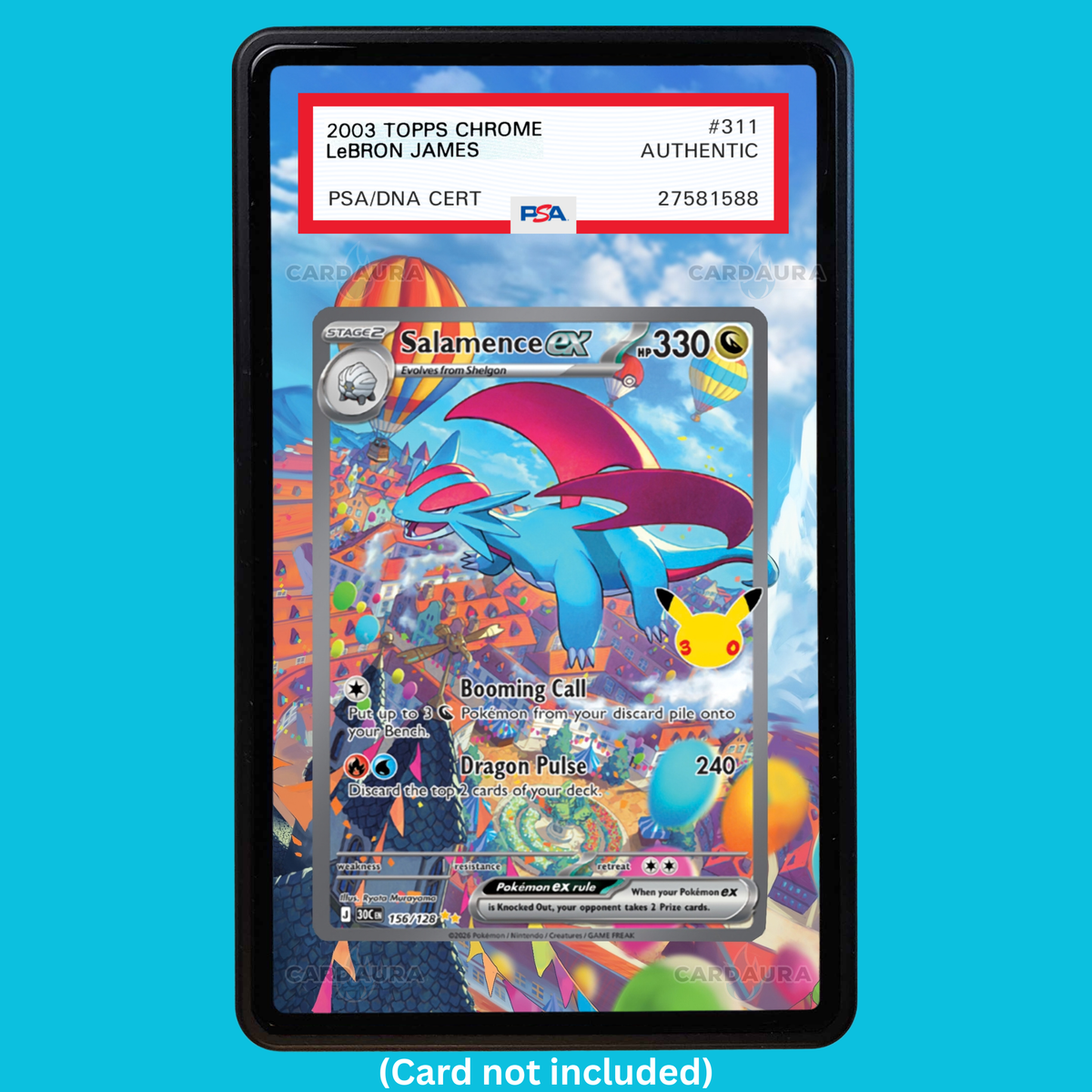 Salamence ex 156/128 30th Anniversary (Graded) Display Case