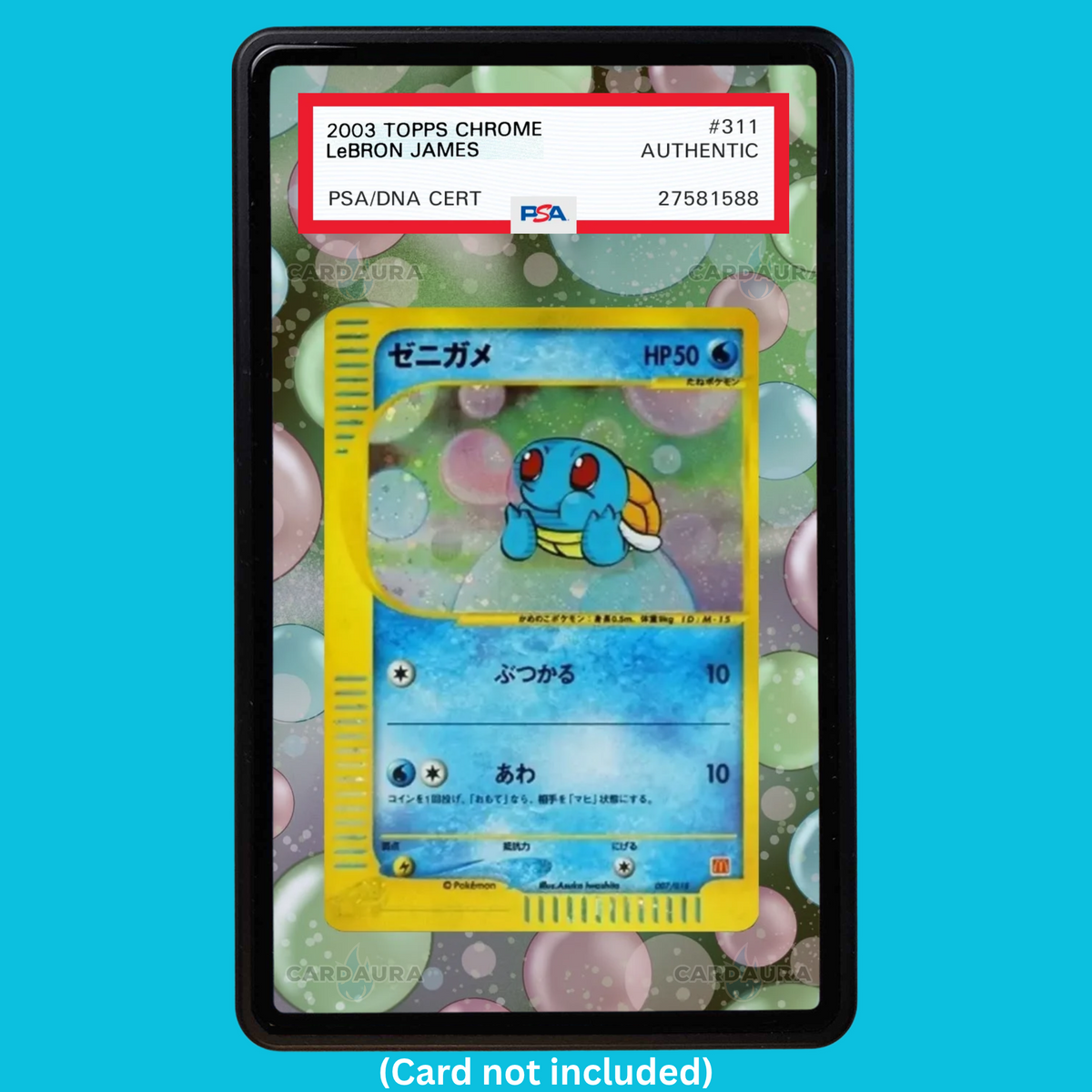 Bubble Squirtle 007/018 McDonald's Pokémon (Graded) Display Case