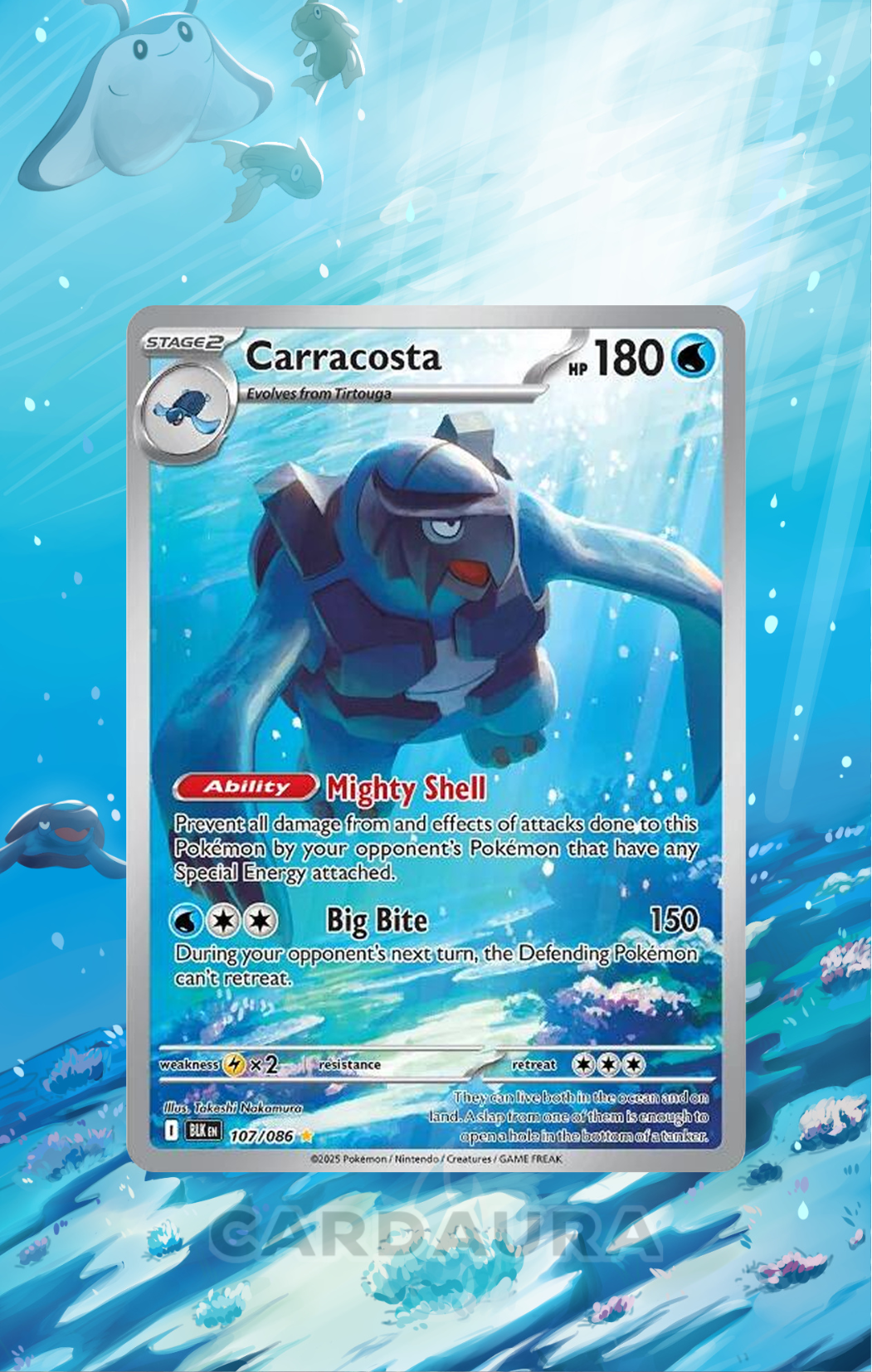 Carracosta 107/86 | Black Bolt CardAura Case