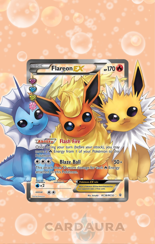 Flareon EX RC28/RC32 | Generations AuraSlab (Graded)