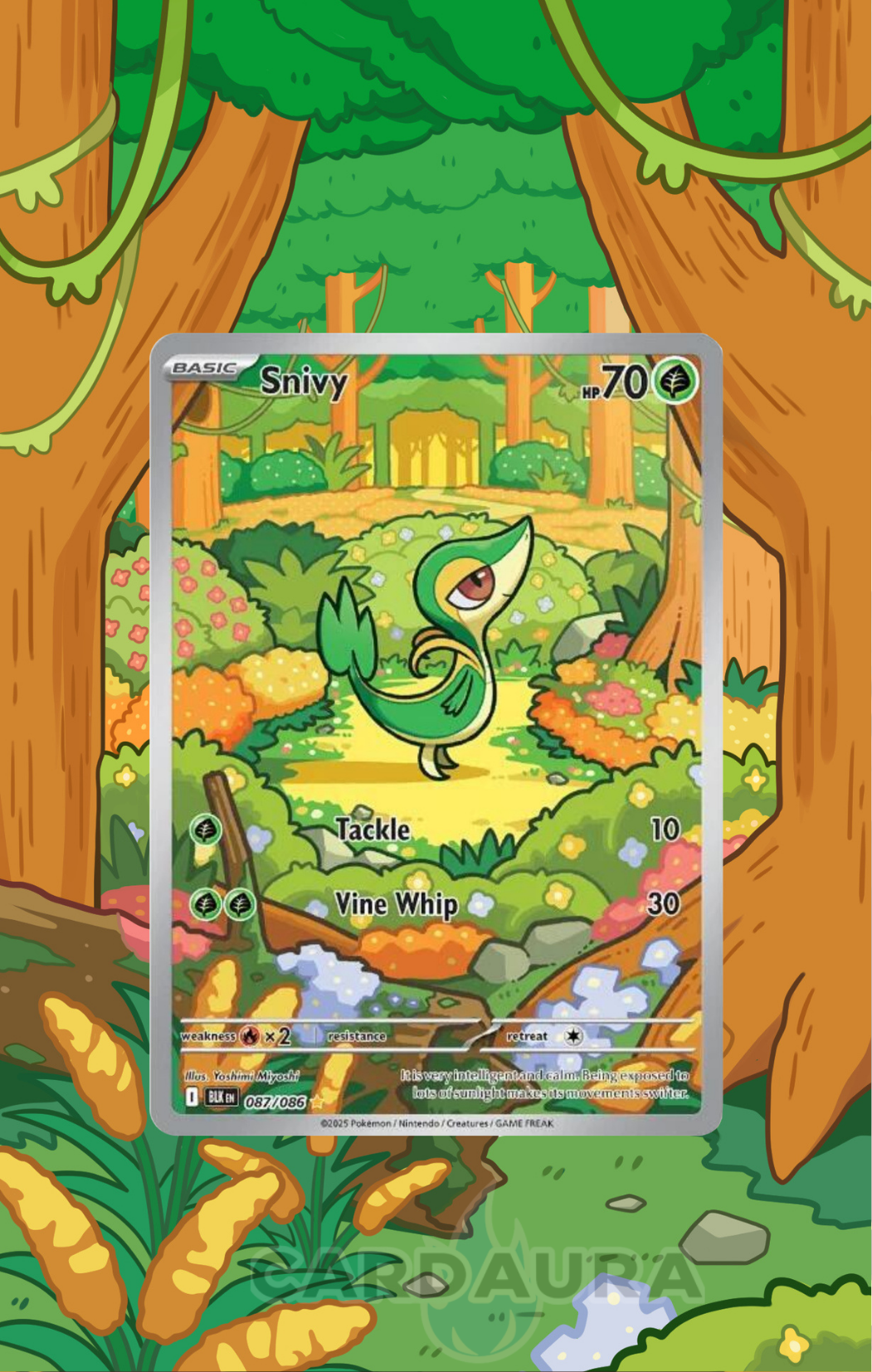 Snivy 087/086 | Black Bolt CardAura Case