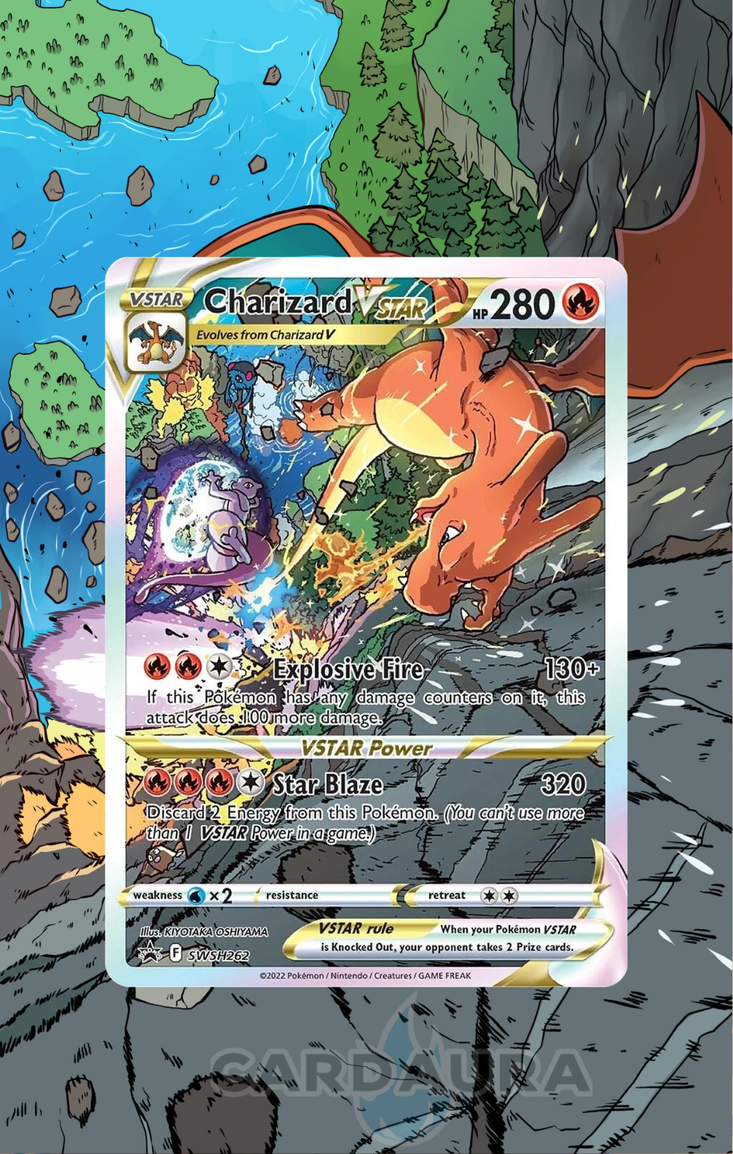 Charizard VSTAR SWSH262 | Crown Zenith CardAura Case