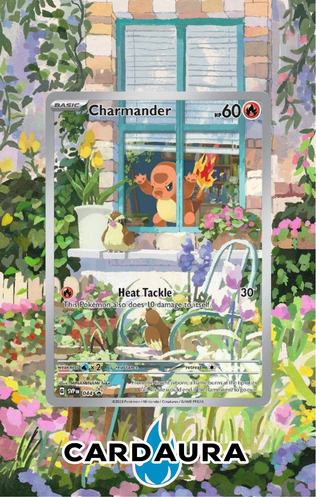 Charmander Promo 044 | Obsidian Flames CardAura Case