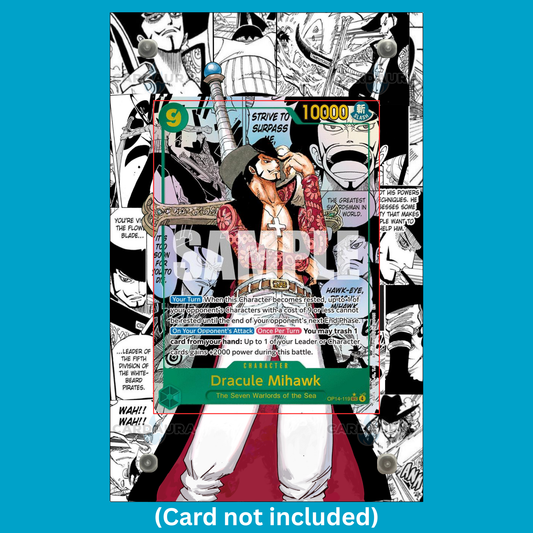 Dracule Mihawk Manga OP14-119 Ungraded Display Case