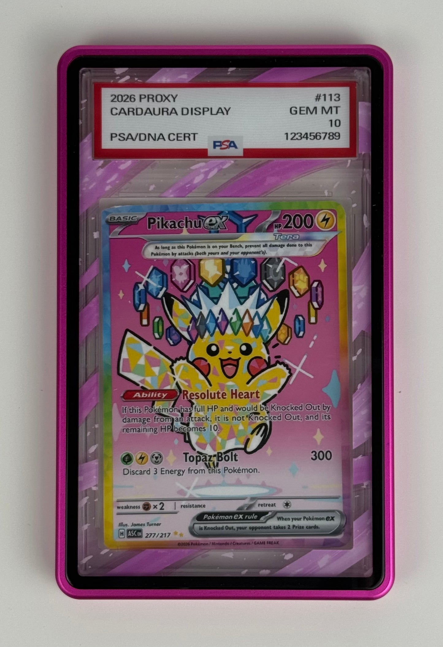 Pink Aura Elemental (PSA Graded) Display Case