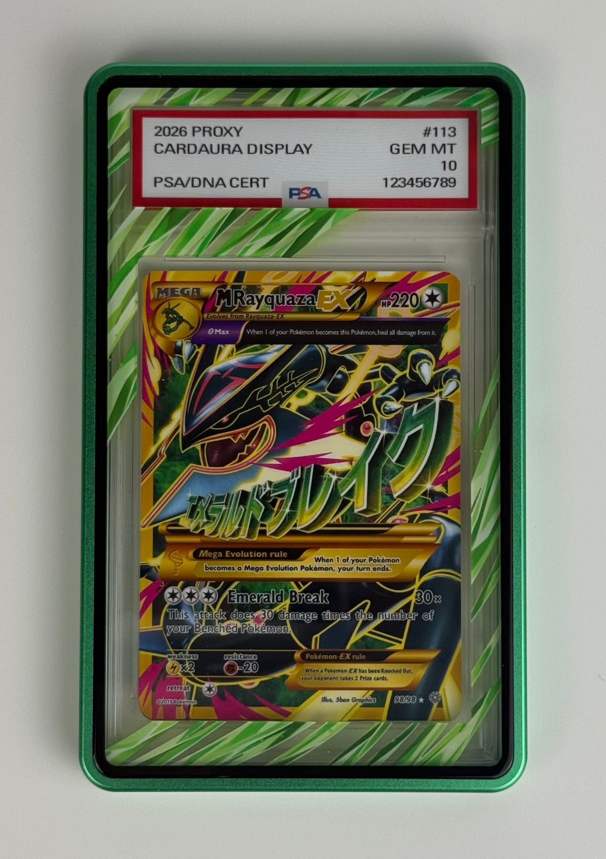 Grassy Green Aura Elemental (PSA Graded) Display